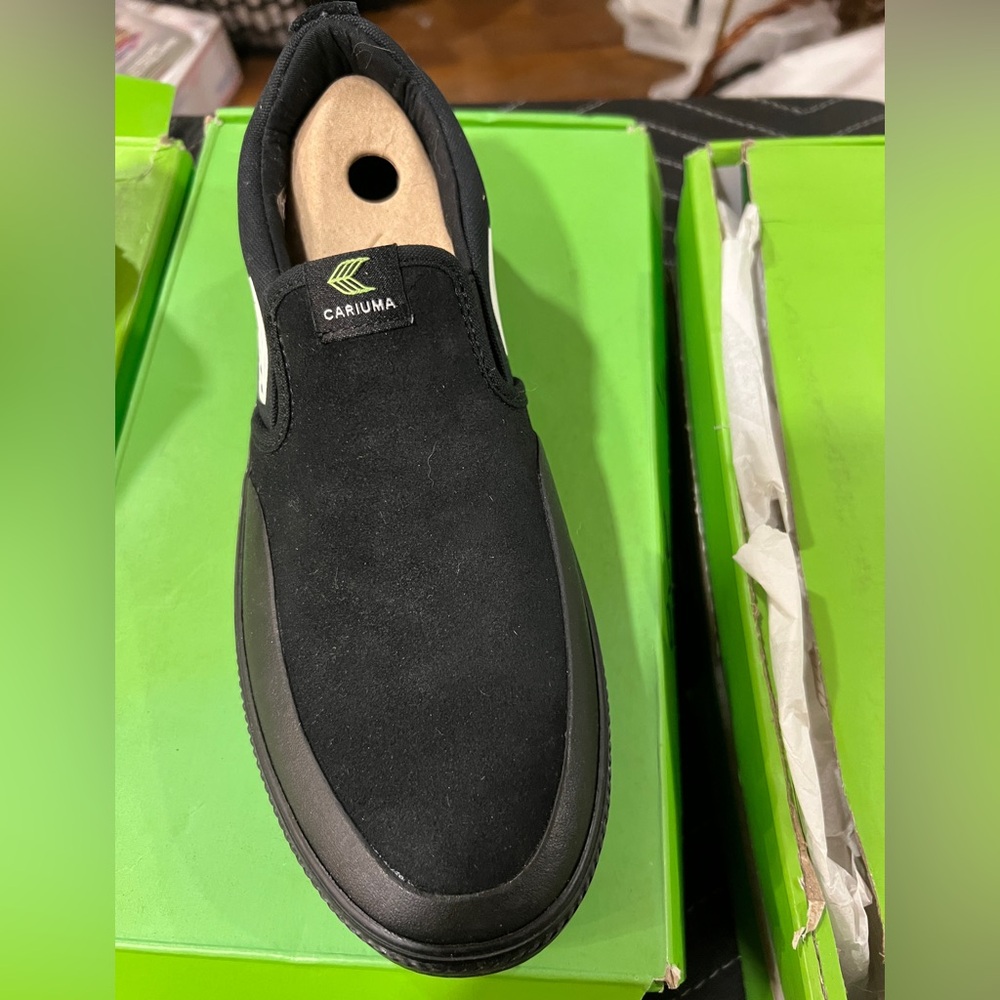 Cariuma  Black Suede Pro Slip On - NIB